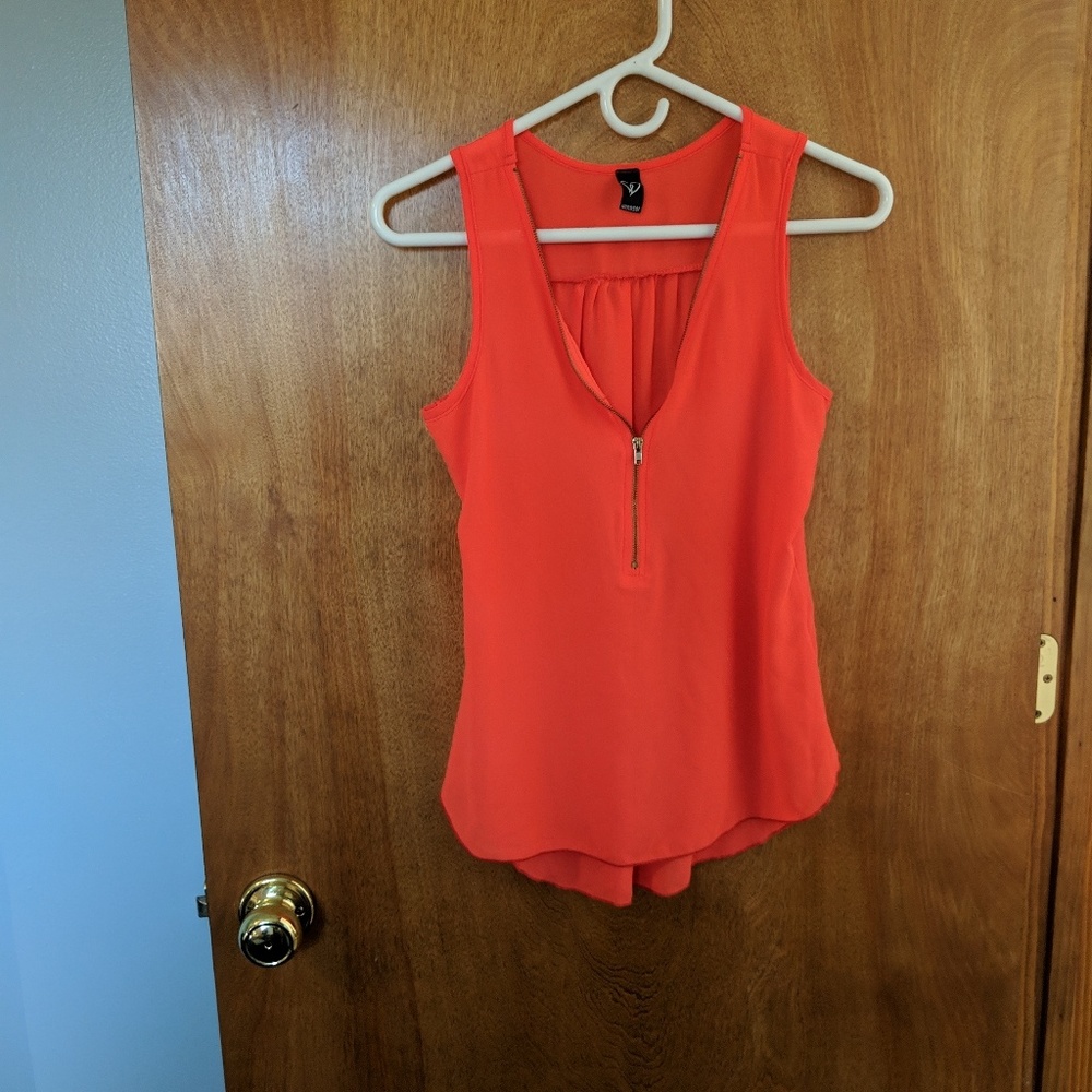 Neon orange tank